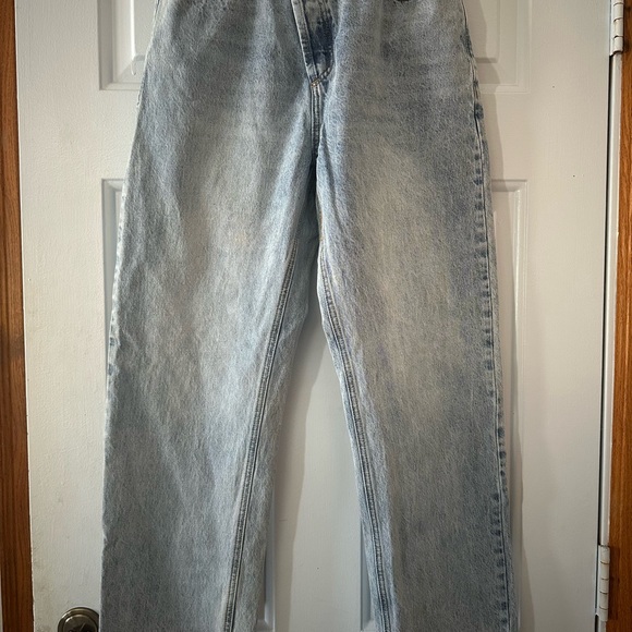 Princess Polly Holly Wide Leg Asymmetrical Button Fly Jeans. Sz 8. - Picture 4 of 12